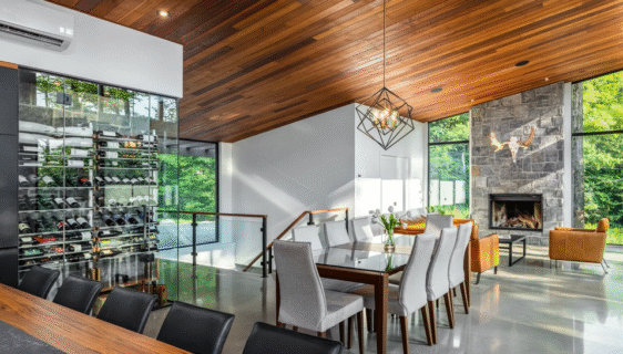 design a kitchen wine display